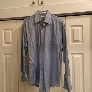 Joseph Abboud blue French cuff shirt